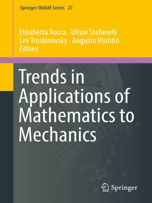 cover image of Trends in Applications of Mathematics to Mechanics